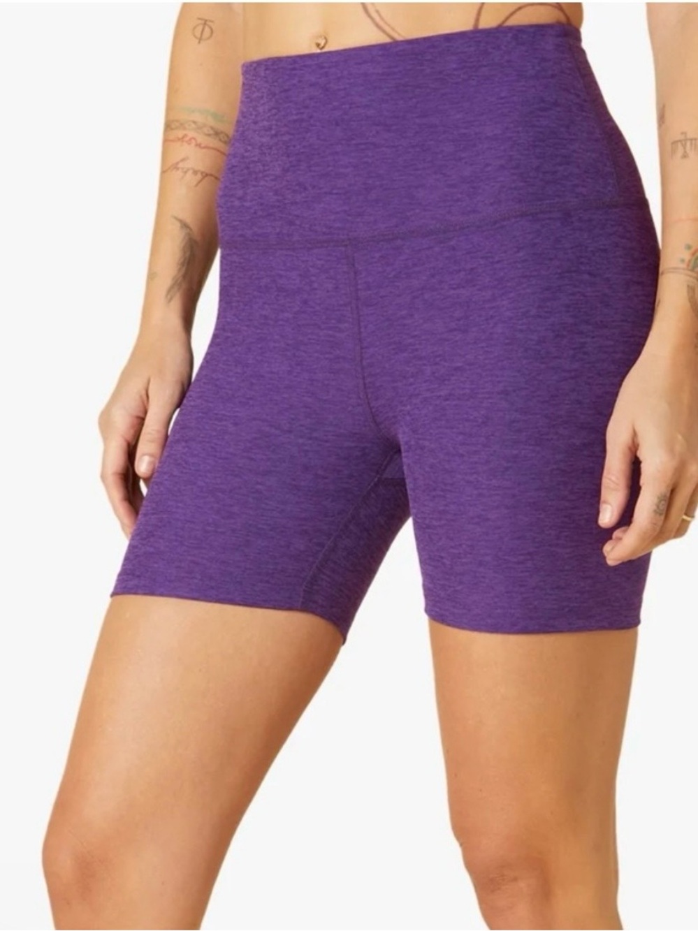 BEYOND YOGA- Spacedye Keep Pace 7" Shorts Purple Size L